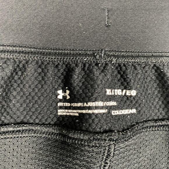 Under Armour Pants Mens XL Black ColdGear Fitted Running Training Joggers - Picture 9 of 16